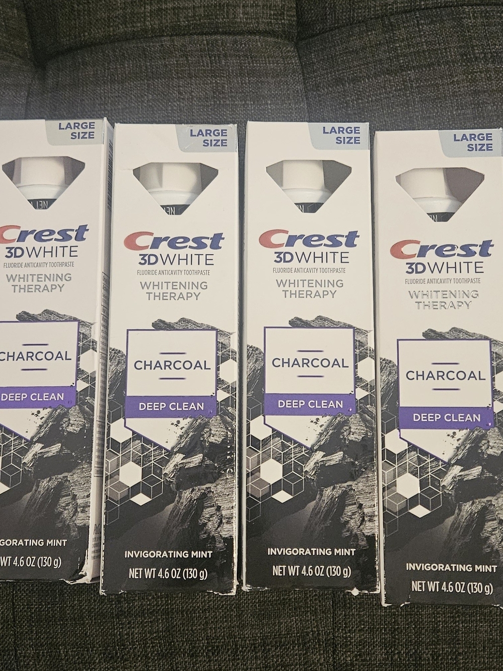 Crest 3D White Charcoal Deep Clean Toothpaste - White & Black (ALL 6) EXP 2028